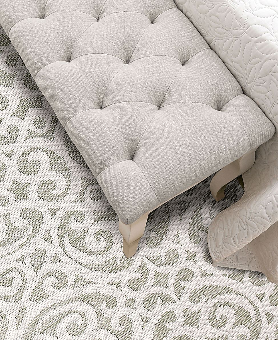 Piperton Green 5'3 x 7'6 Rug