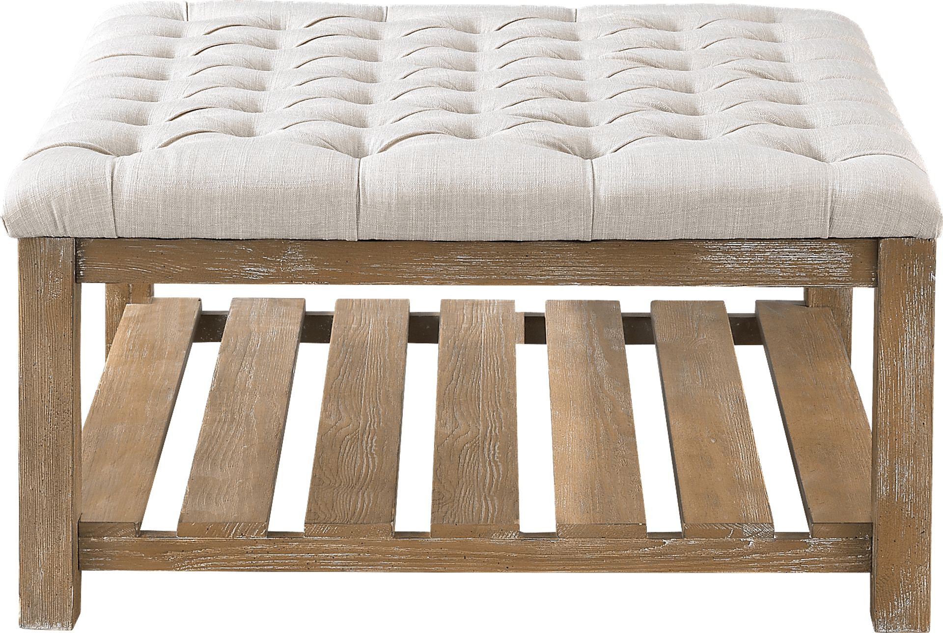 Pipestone Cream Cocktail Ottoman - Image 2