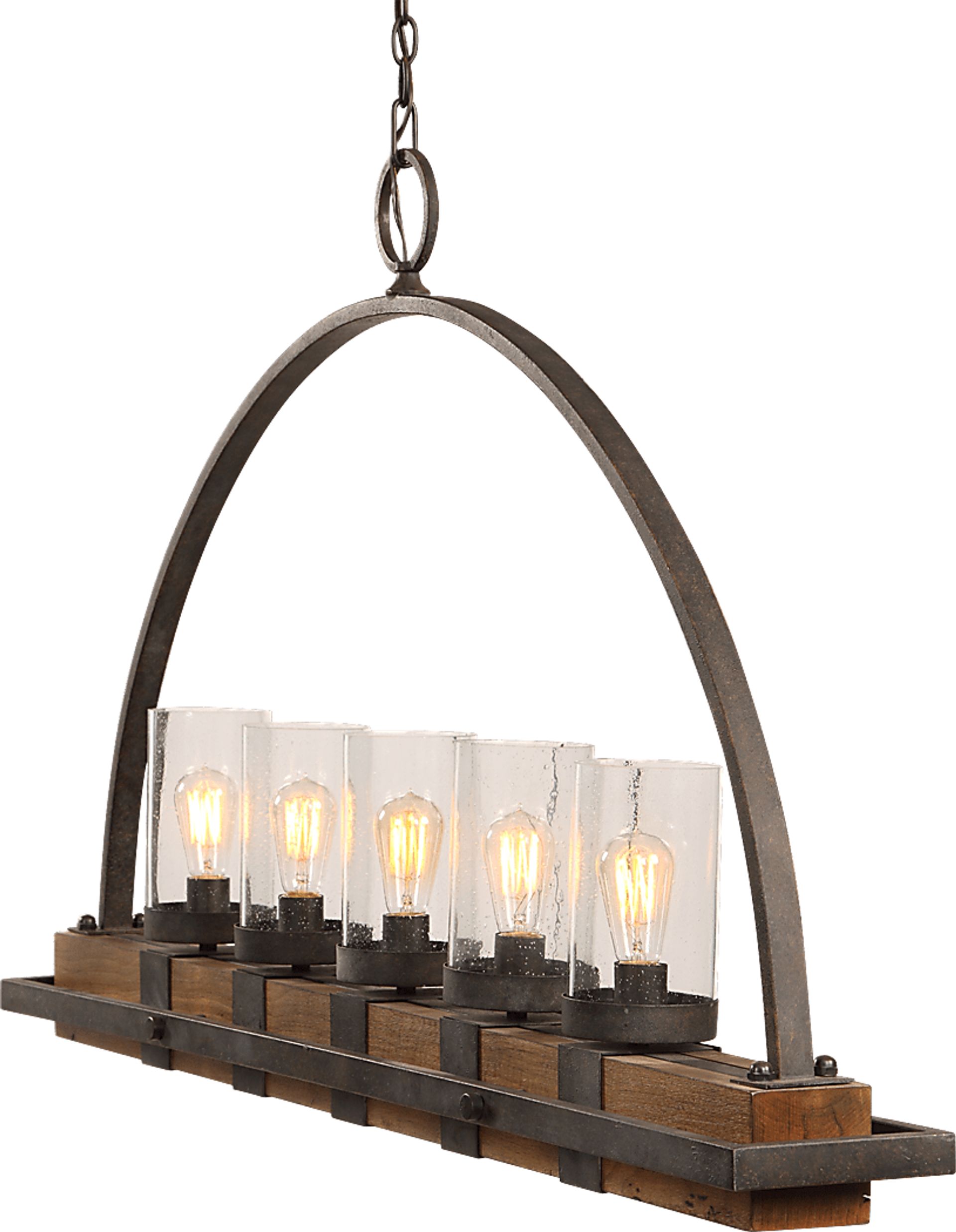 Piping Rock Bronze Chandelier - Image 2