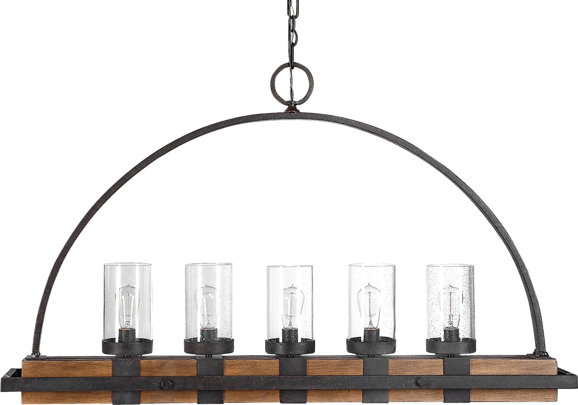 Piping Rock Bronze Chandelier - Image 3