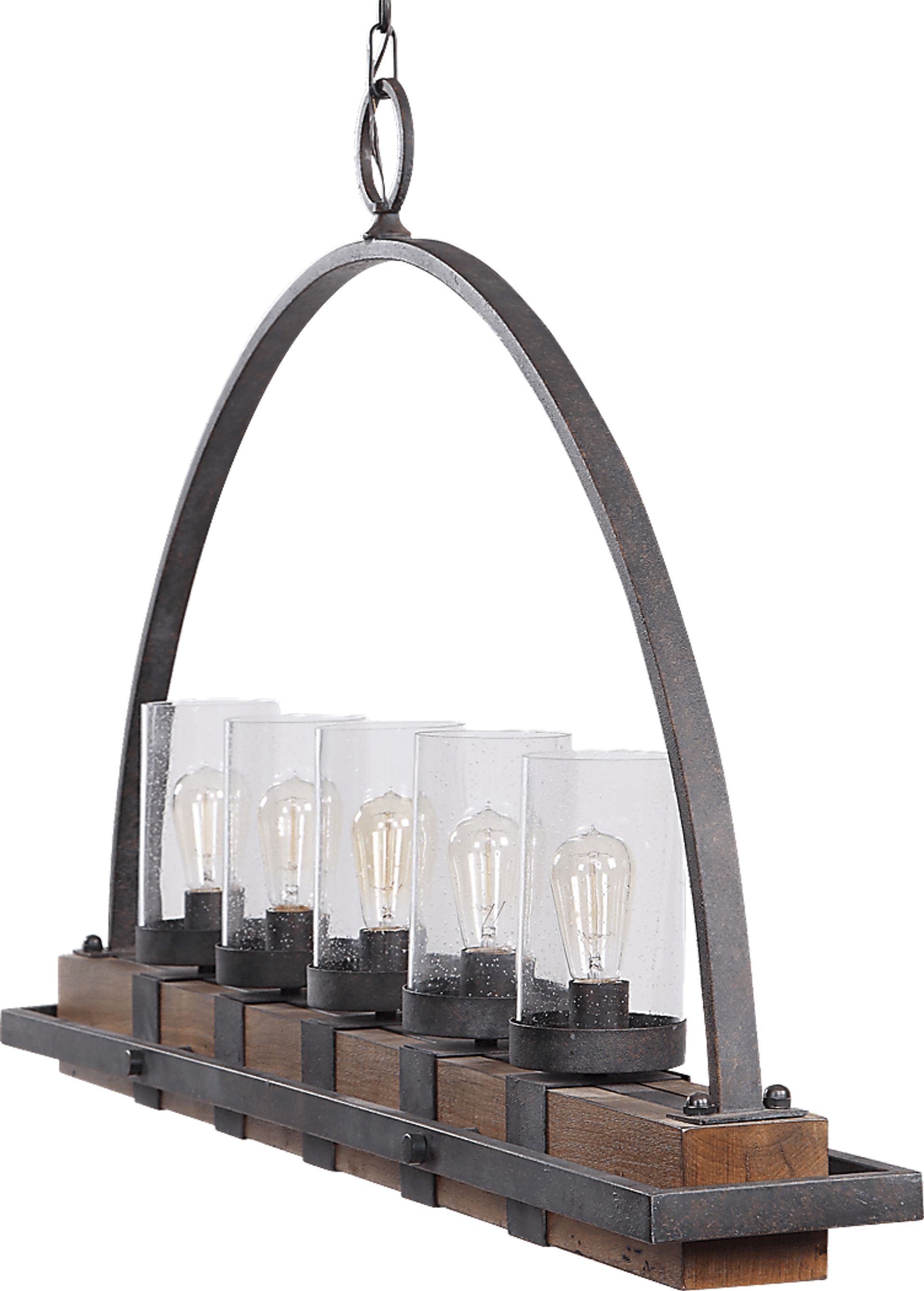 Piping Rock Bronze Chandelier - Image 4