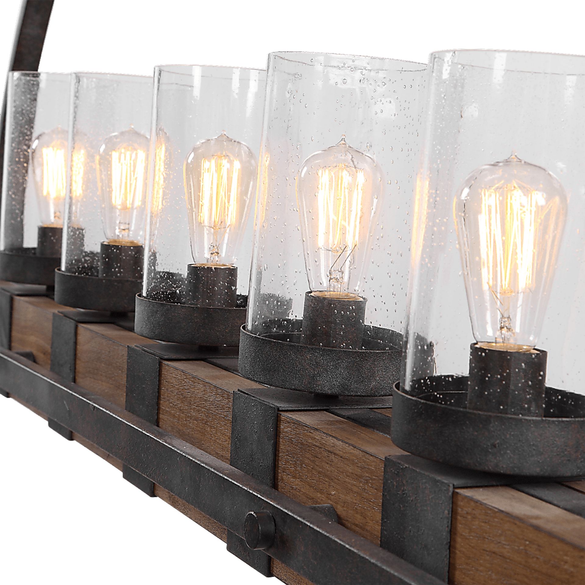 Piping Rock Bronze Chandelier - Image 5