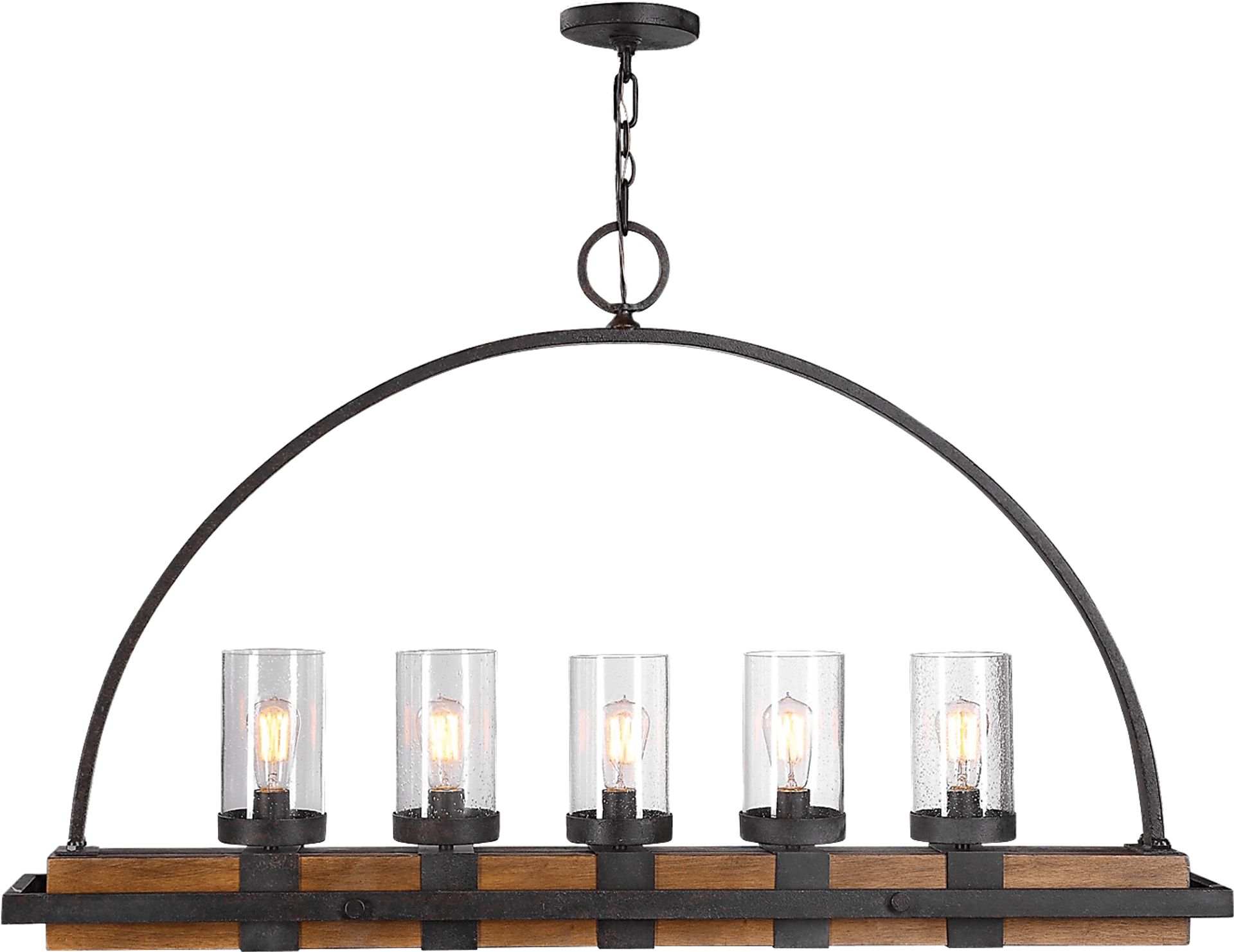 Piping Rock Bronze Chandelier - Image 1