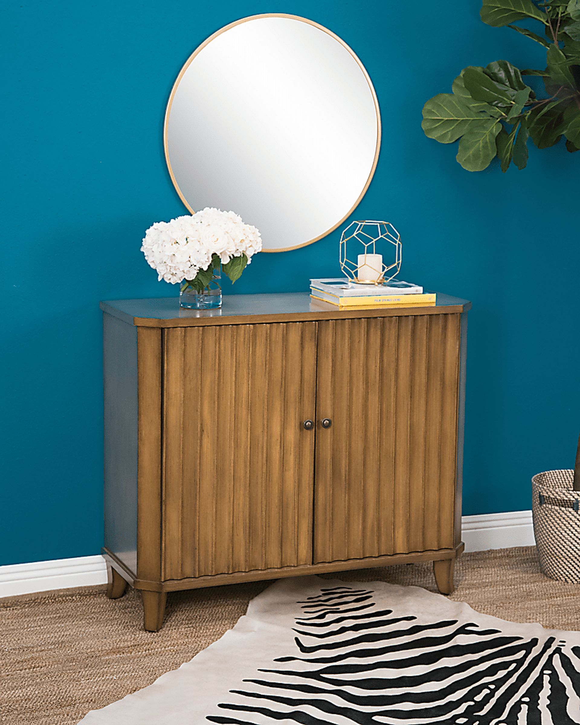 Pipit Brown Accent Cabinet - Image 2