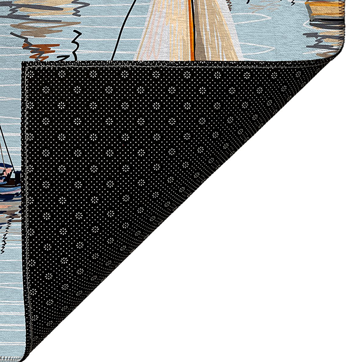 Pipitone Blue 3' x 5' Rug