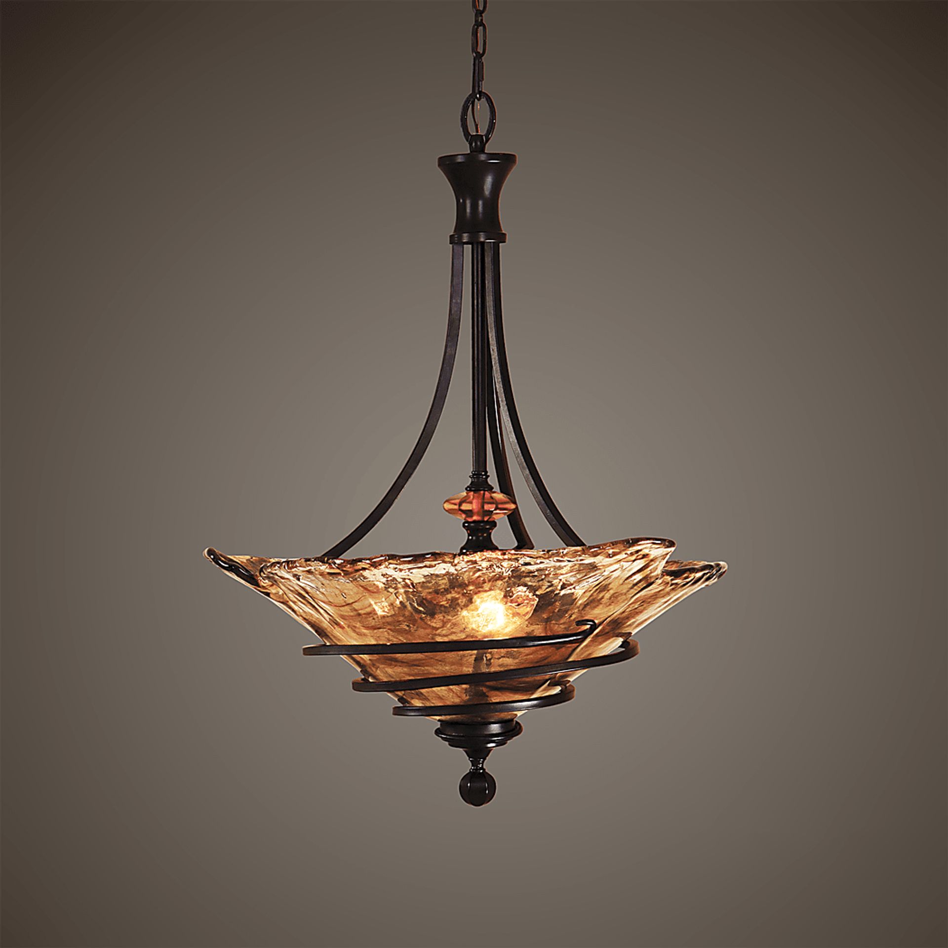 Piro Court Bronze Chandelier - Image 2