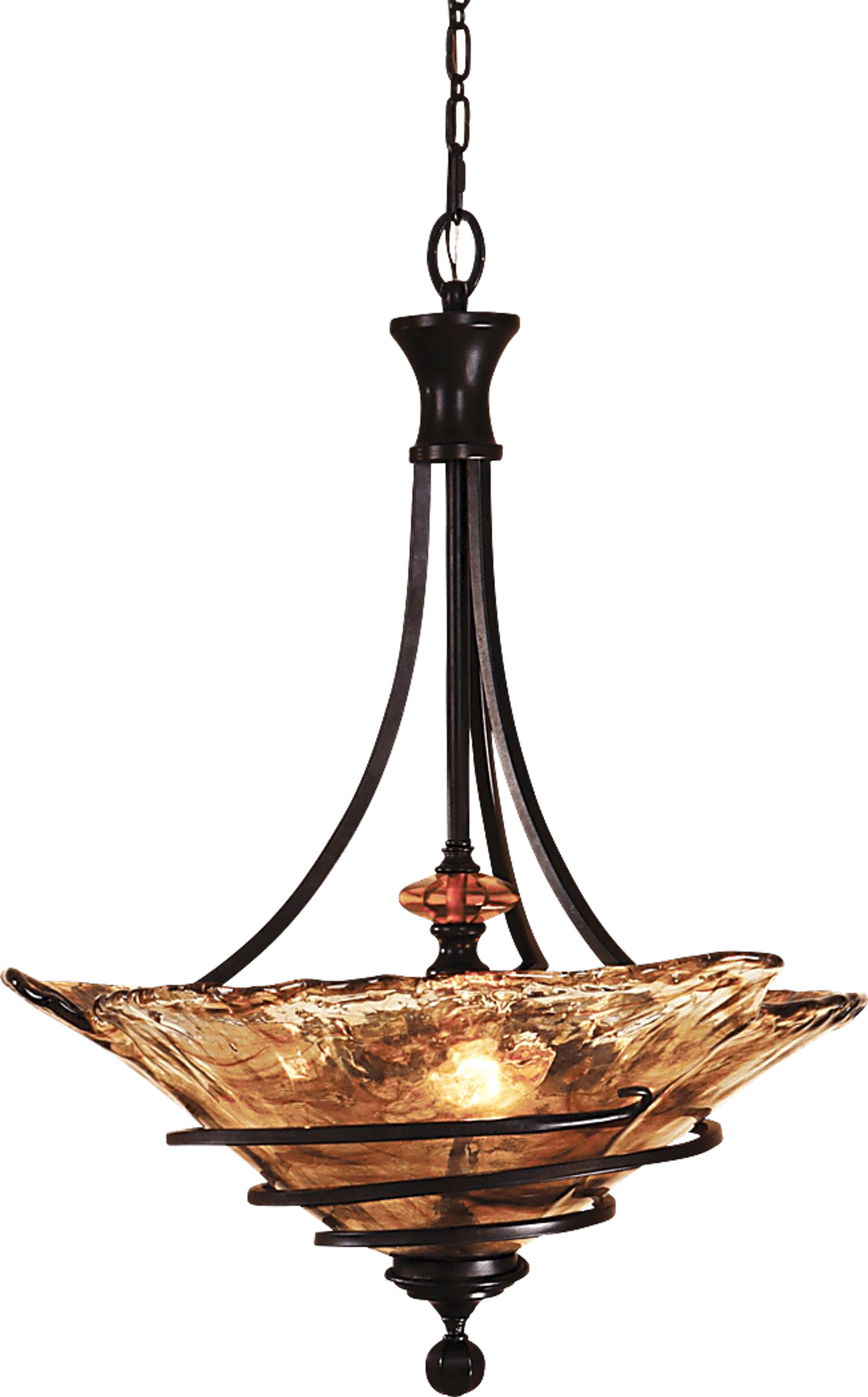 Piro Court Bronze Chandelier - Image 1