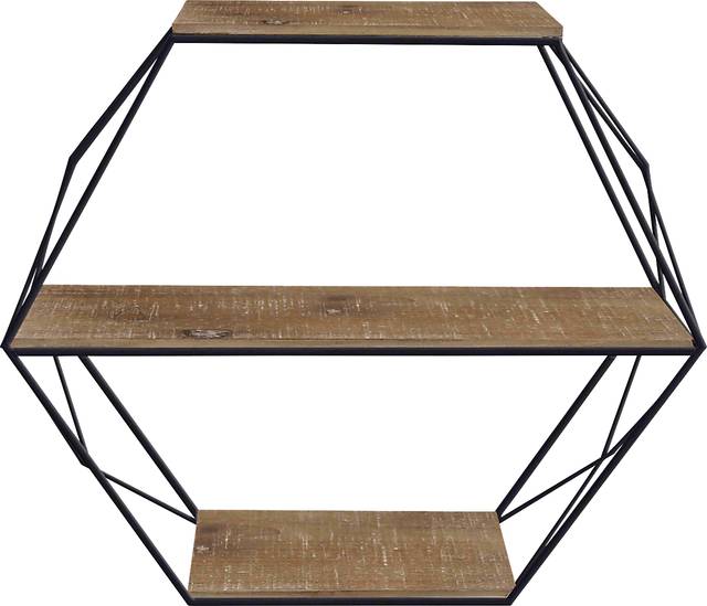 Pirola Brown Wall Shelf - Thumbnail - Image 1