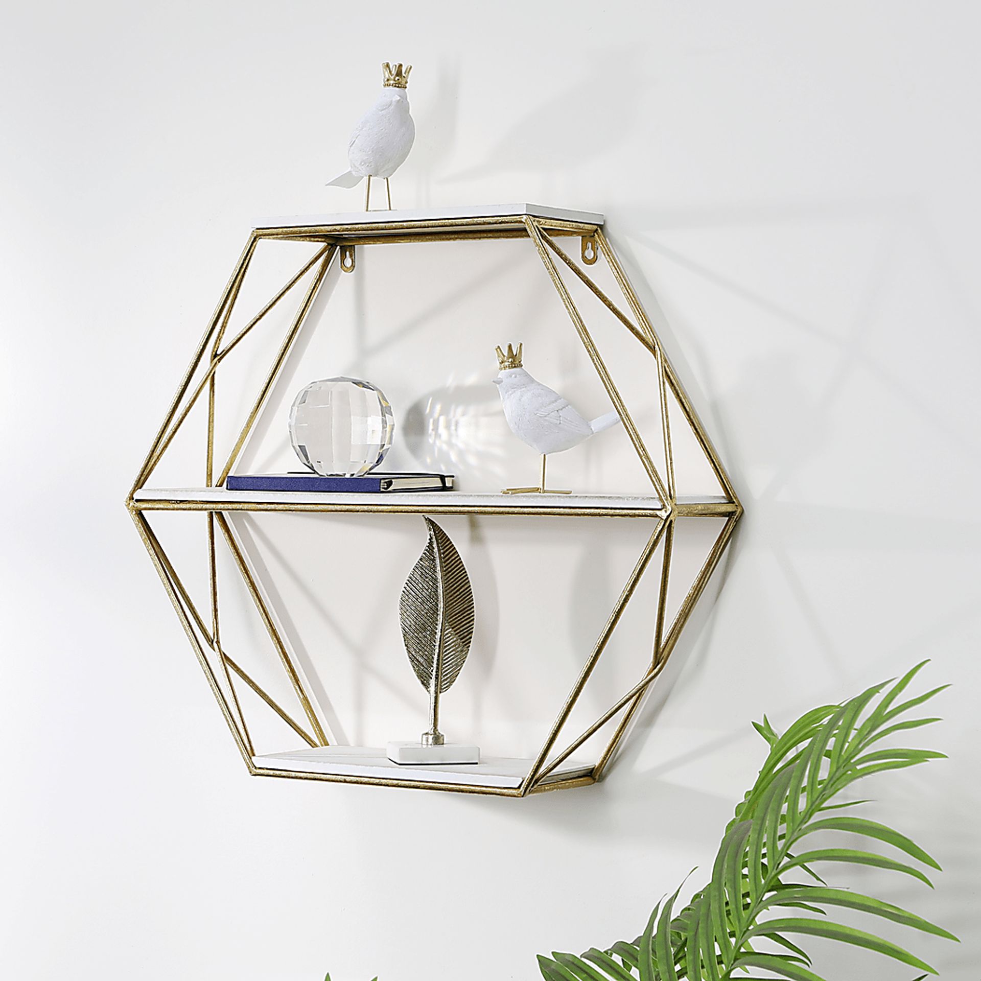 Pirola Gold Wall Shelf - Image 3