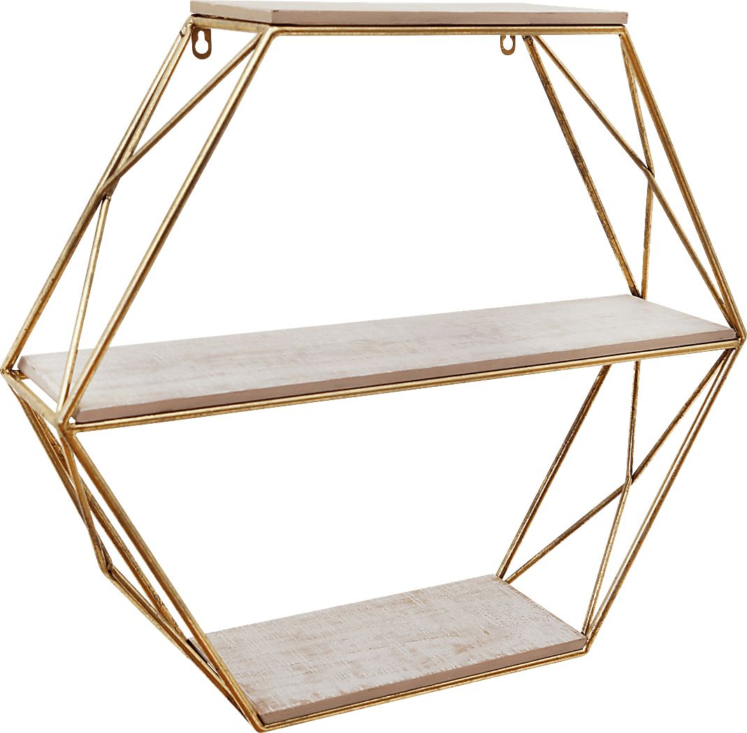 Pirola Gold Wall Shelf