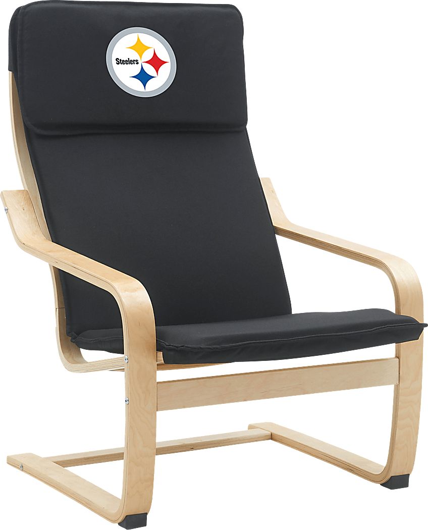 Pittsburgh Steelers Black Accent Chair - Thumbnail 4