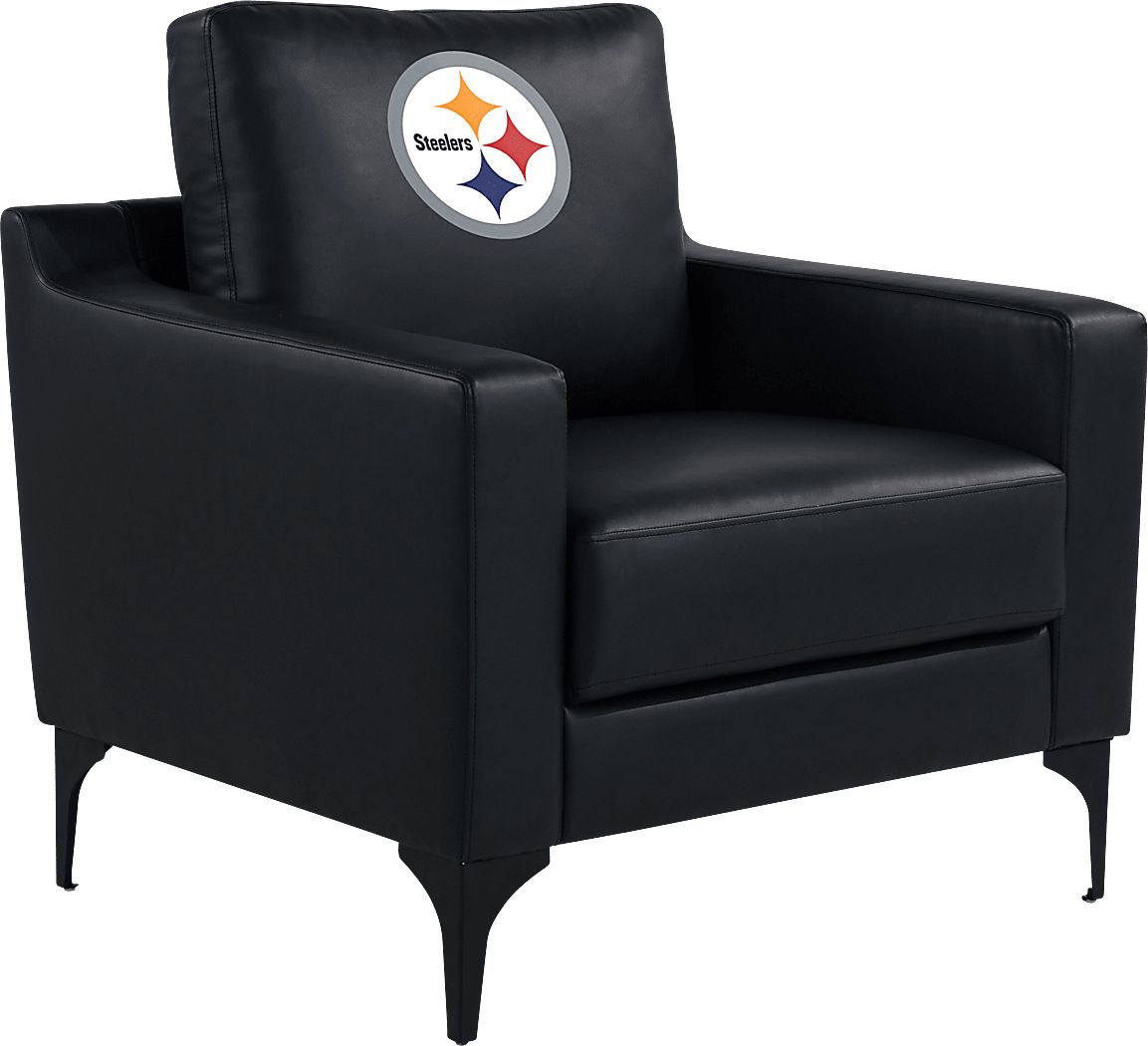 Pittsburgh Steelers Black Accent Chair