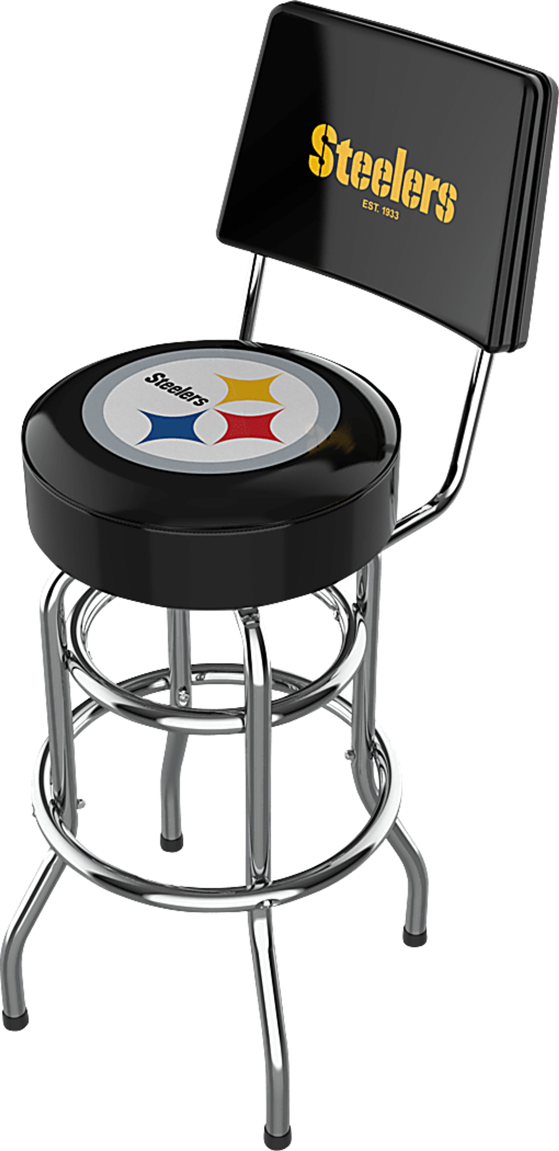 Pittsburgh Steelers Black Barstool - Image 1