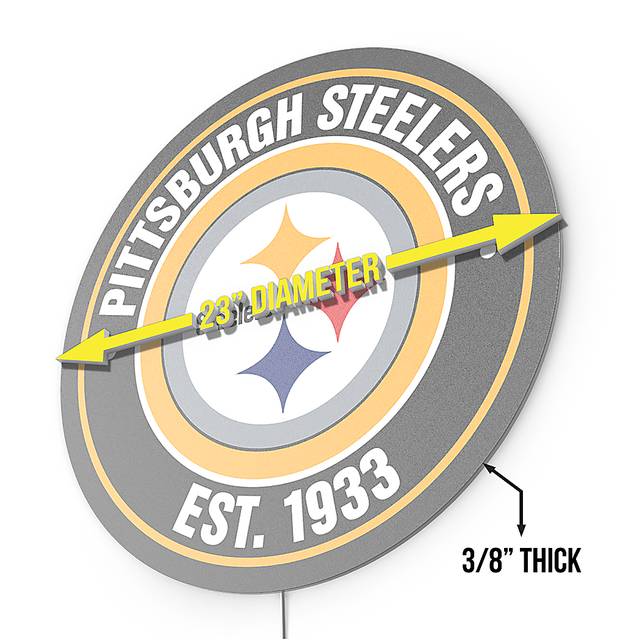 Pittsburgh Steelers LED Wall Decor - Thumbnail - Image 7