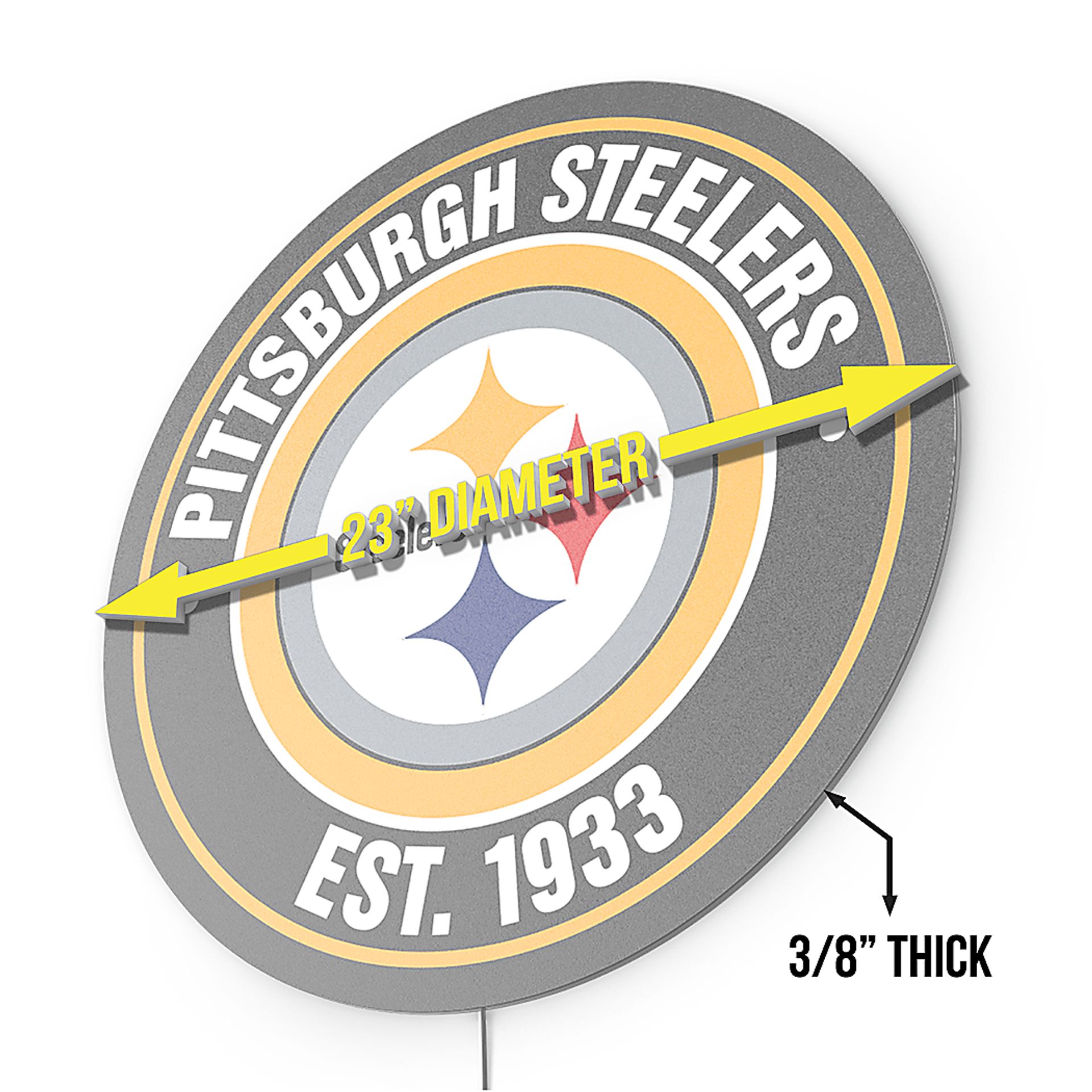 Pittsburgh Steelers LED Wall Decor - Image 7