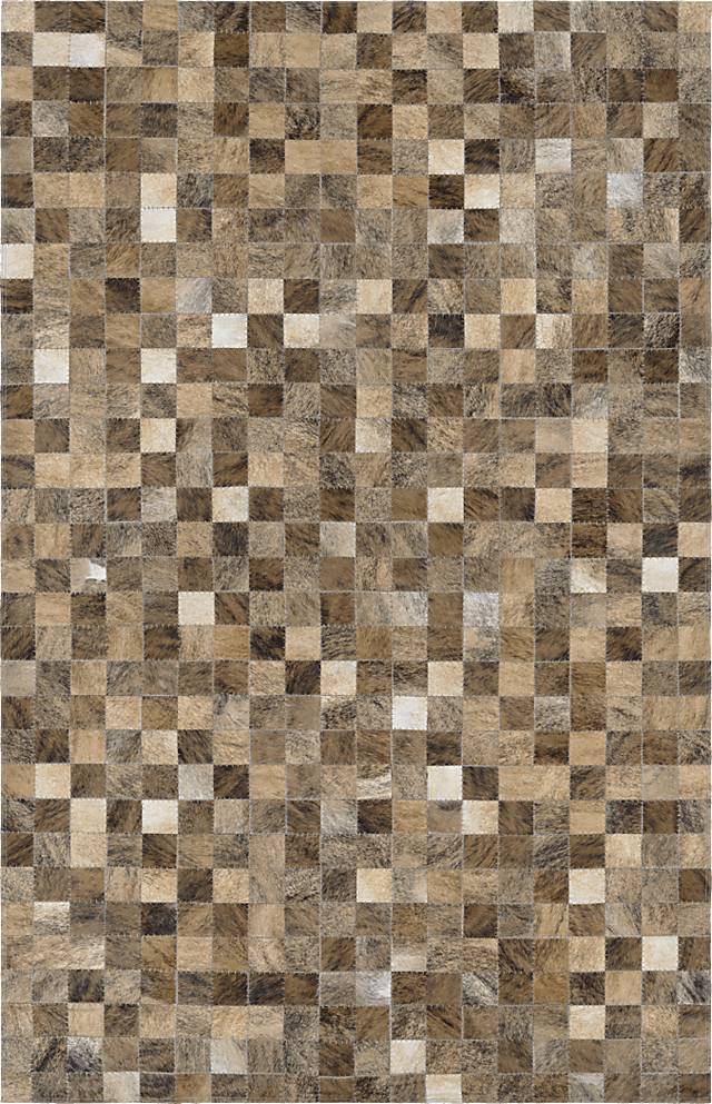 Pixel Brown 5'4 x 8' Rug - Thumbnail - Image 1