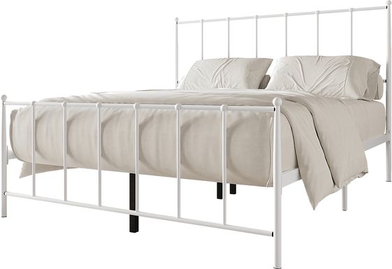 Pixelfly White Twin Bed