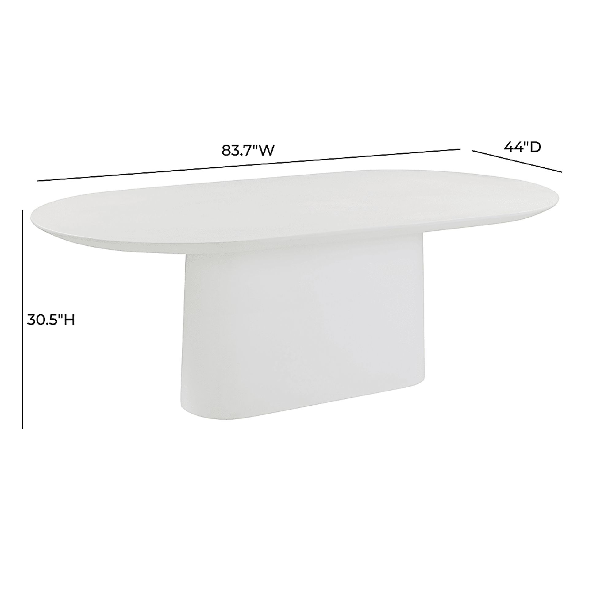 Pixydale Outdoor White Dining Table - Image 7