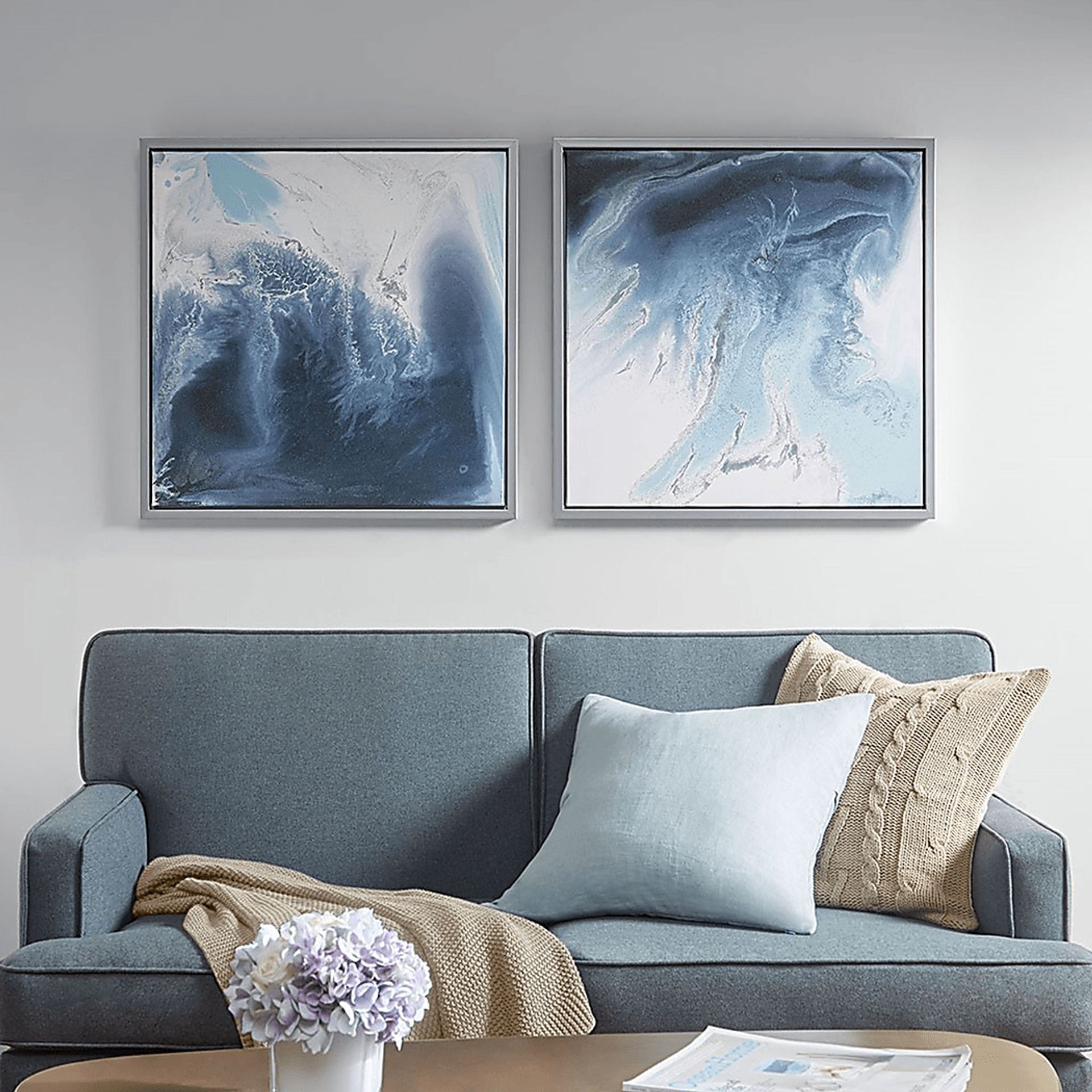 Pixydreams Blue Wall Decor, Set of 2 - Image 3
