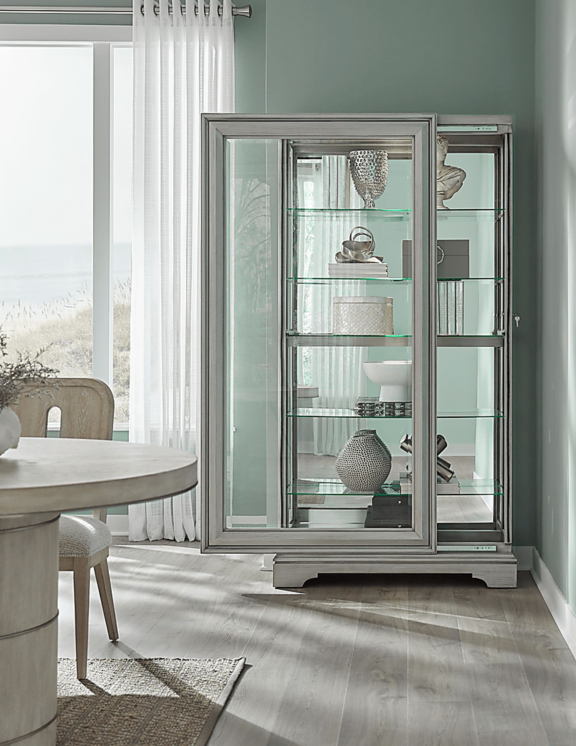 Pixypoly Gray Accent Cabinet - Image 3
