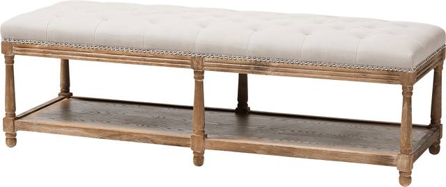 Pixystemsy Beige Accent Bench - Thumbnail - Image 1