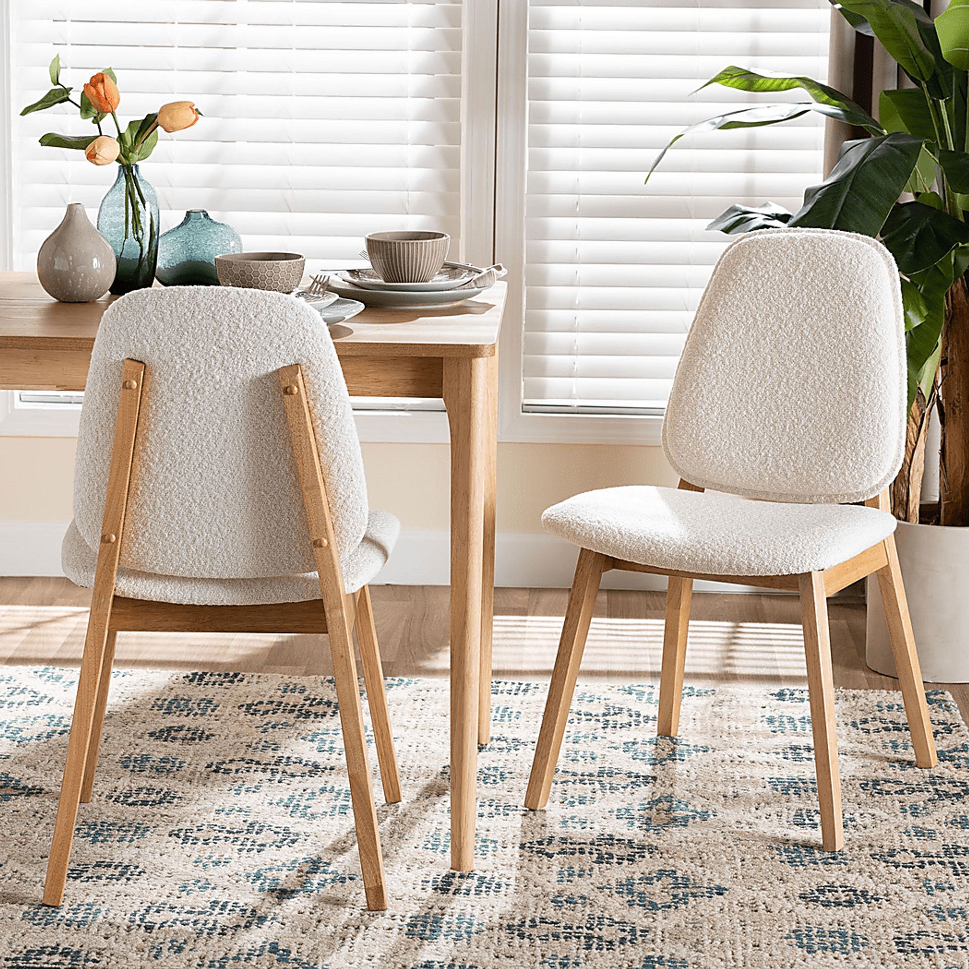 Pixywell White Dining Chair, Set of 2 - Image 2