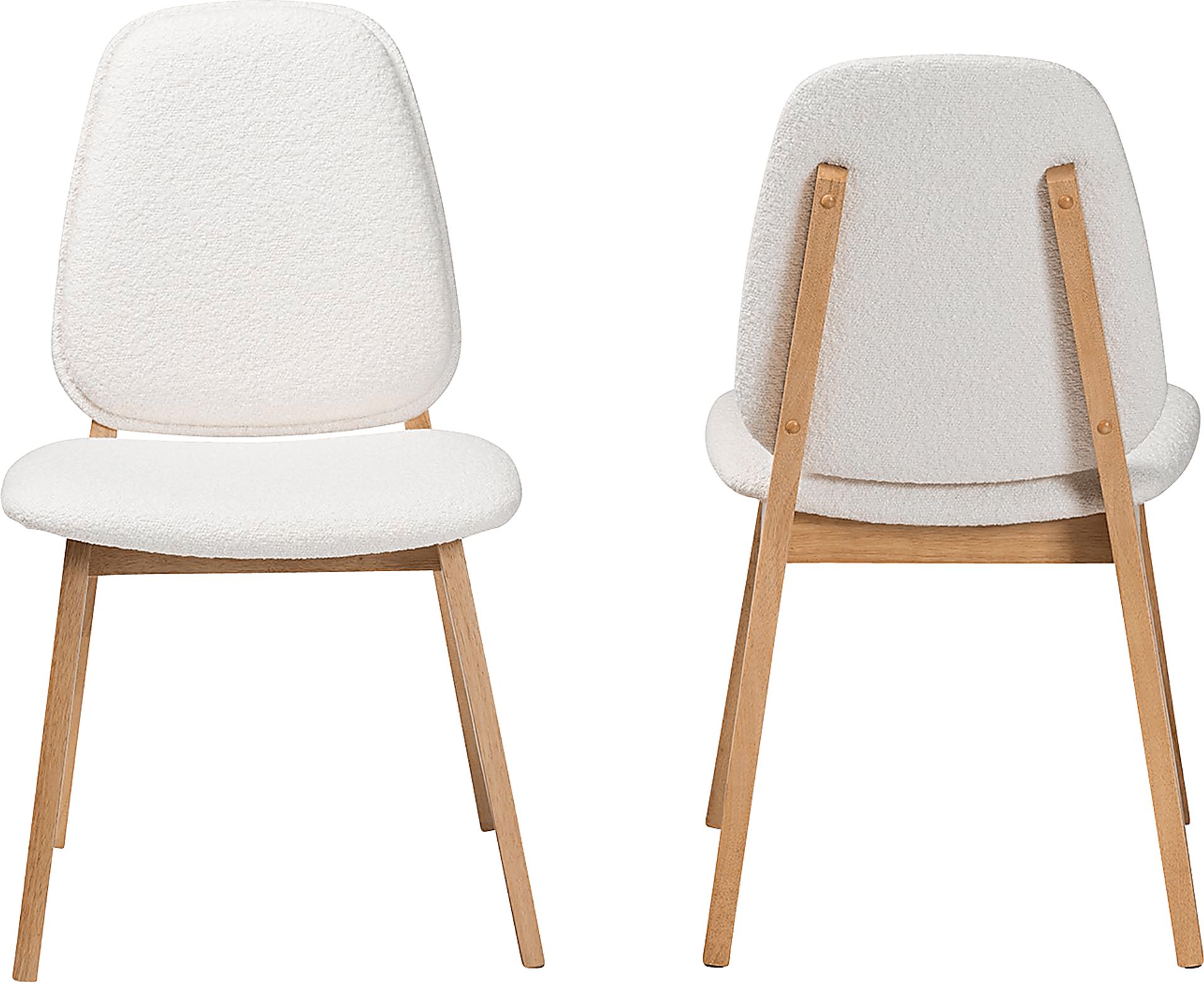 Pixywell White Dining Chair, Set of 2 - Image 4