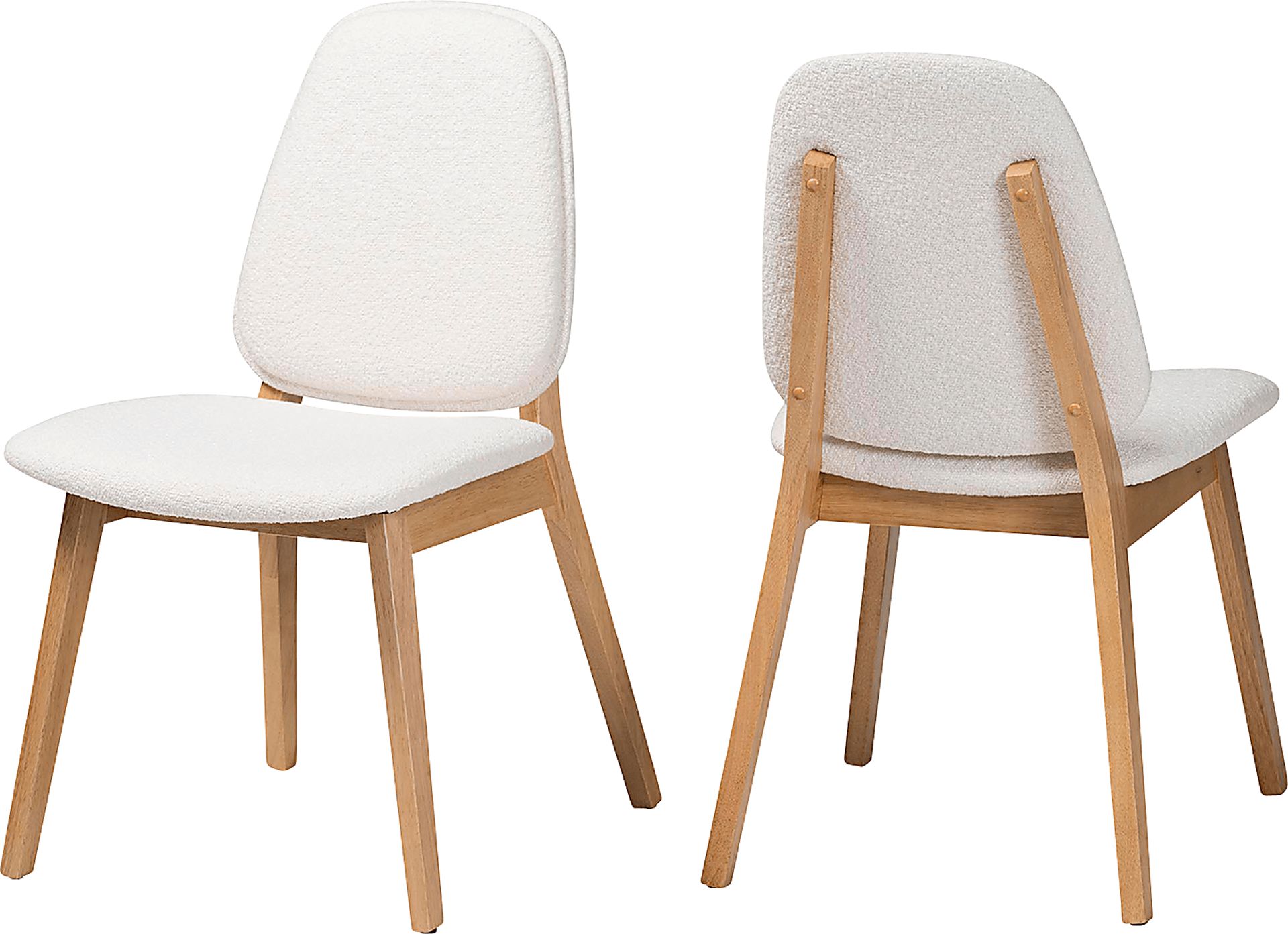 Pixywell White Dining Chair, Set of 2 - Image 1