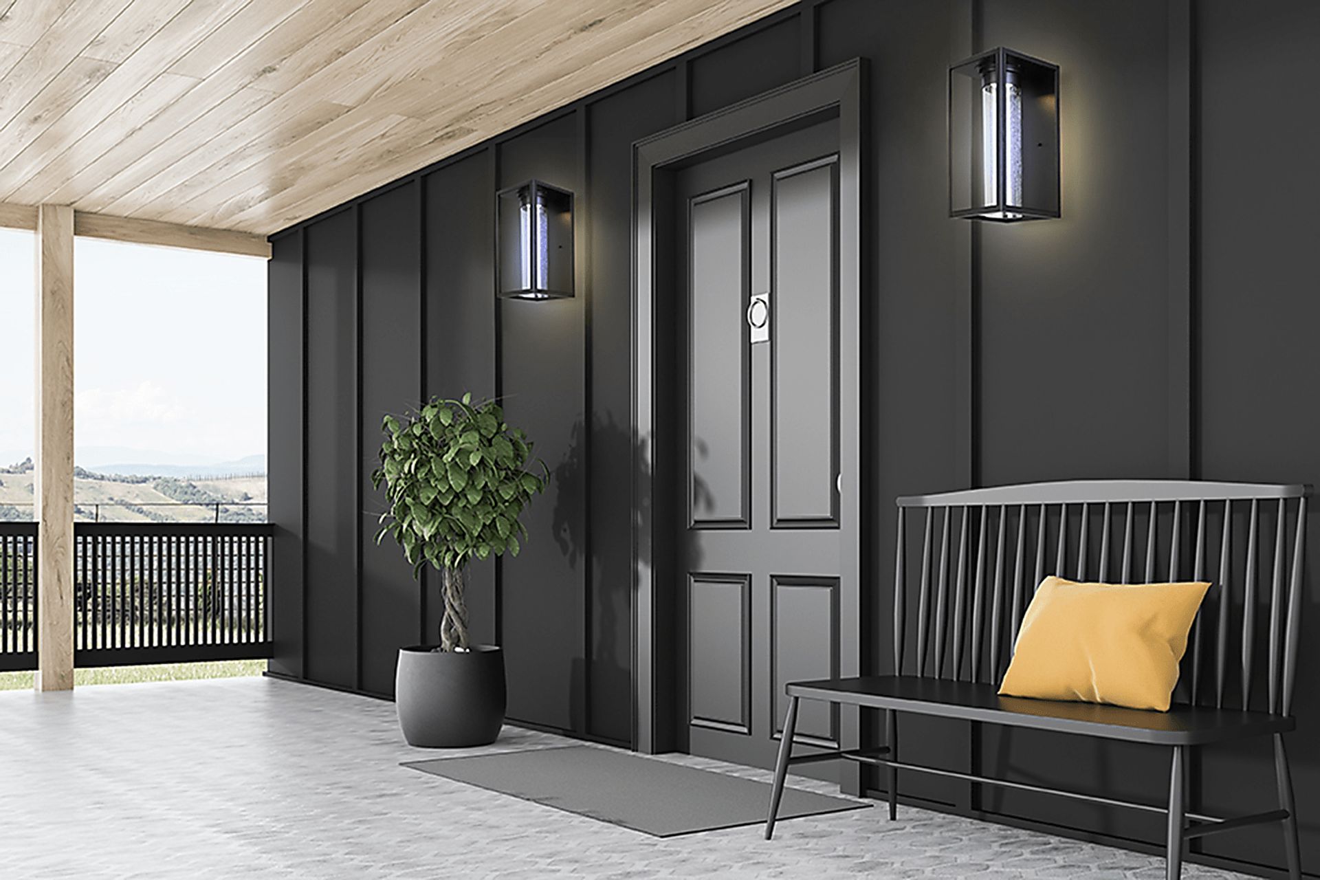 Placer Park Black Outdoor Sconce - Image 2
