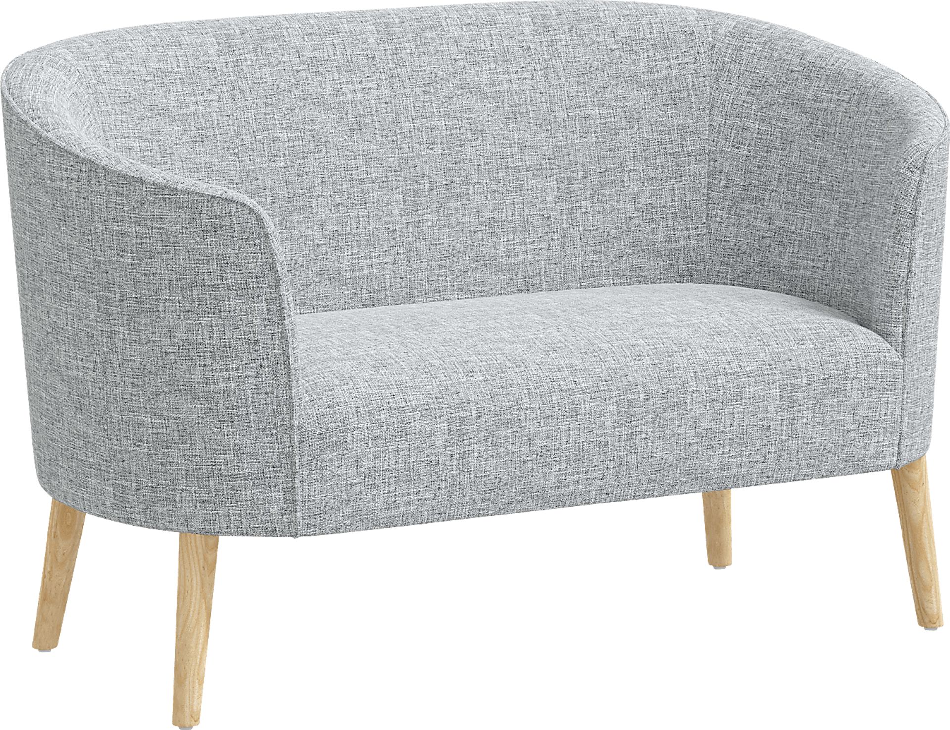 Pladson I Light Gray Settee - Image 1