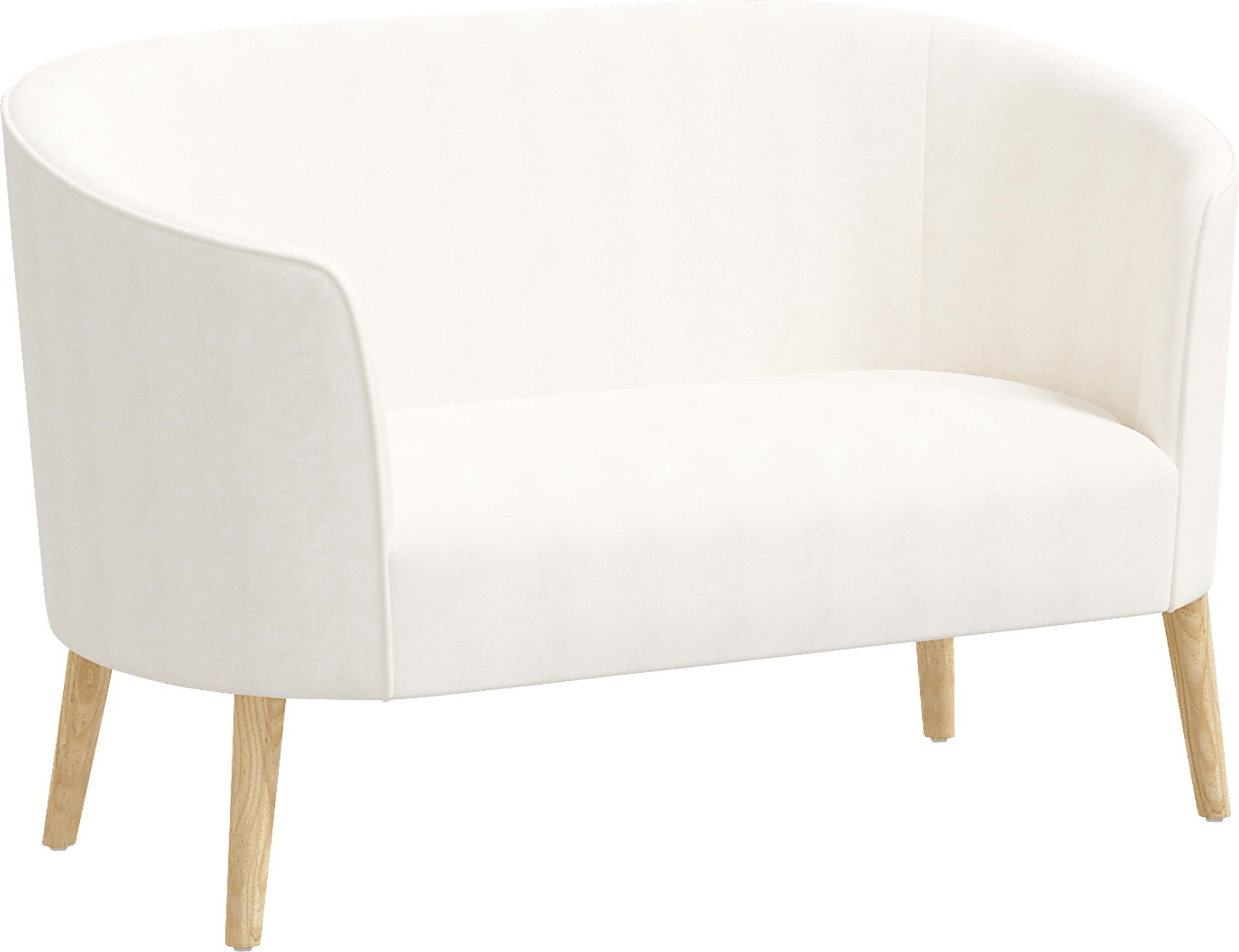 Pladson I White Settee - Image 1
