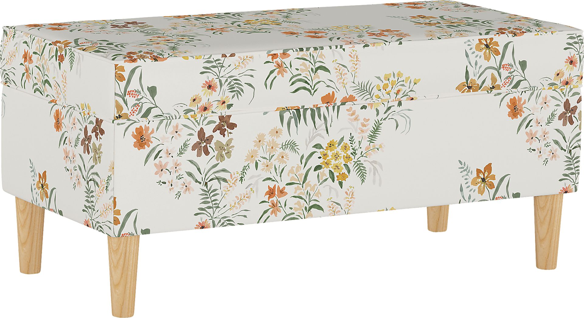 Pladson II Cream Storage Bench - Image 1