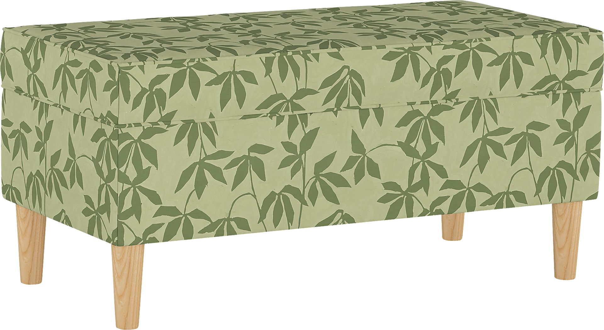 Pladson II Light Green Storage Bench - Image 1