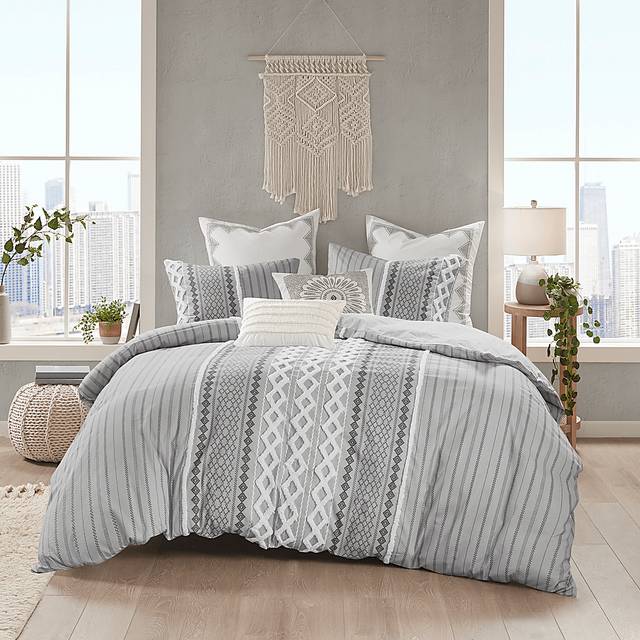 Plaen Gray 3 Pc King/California Comforter Set - Thumbnail - Image 2