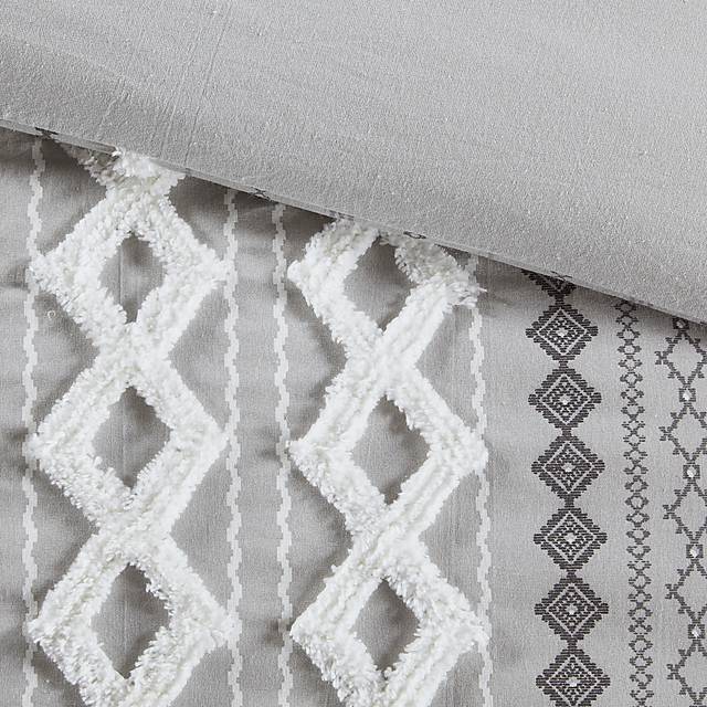Plaen Gray 3 Pc King/California Comforter Set - Thumbnail - Image 8