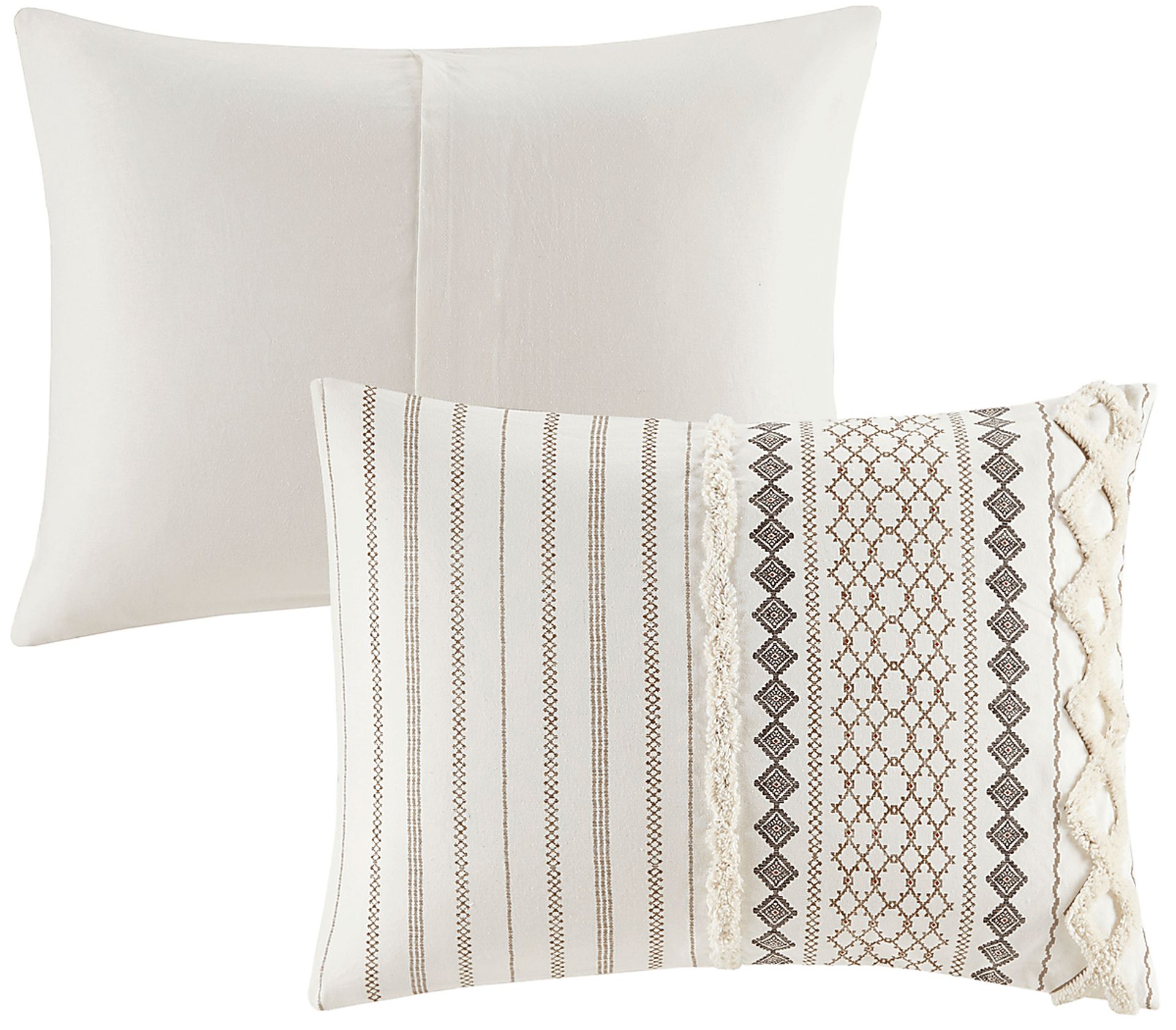 Plaen Ivory 3 Pc King/California King Comforter Set - Image 4