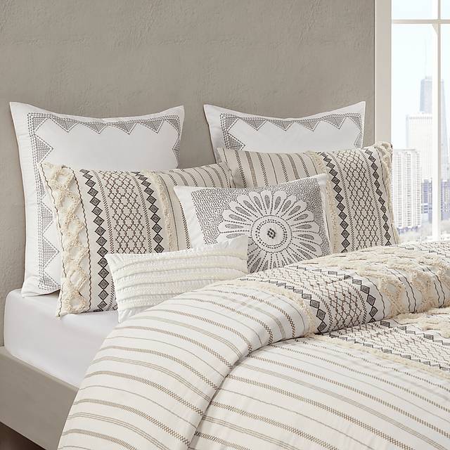 Plaen Ivory 3 Pc King/California King Comforter Set - Thumbnail - Image 8