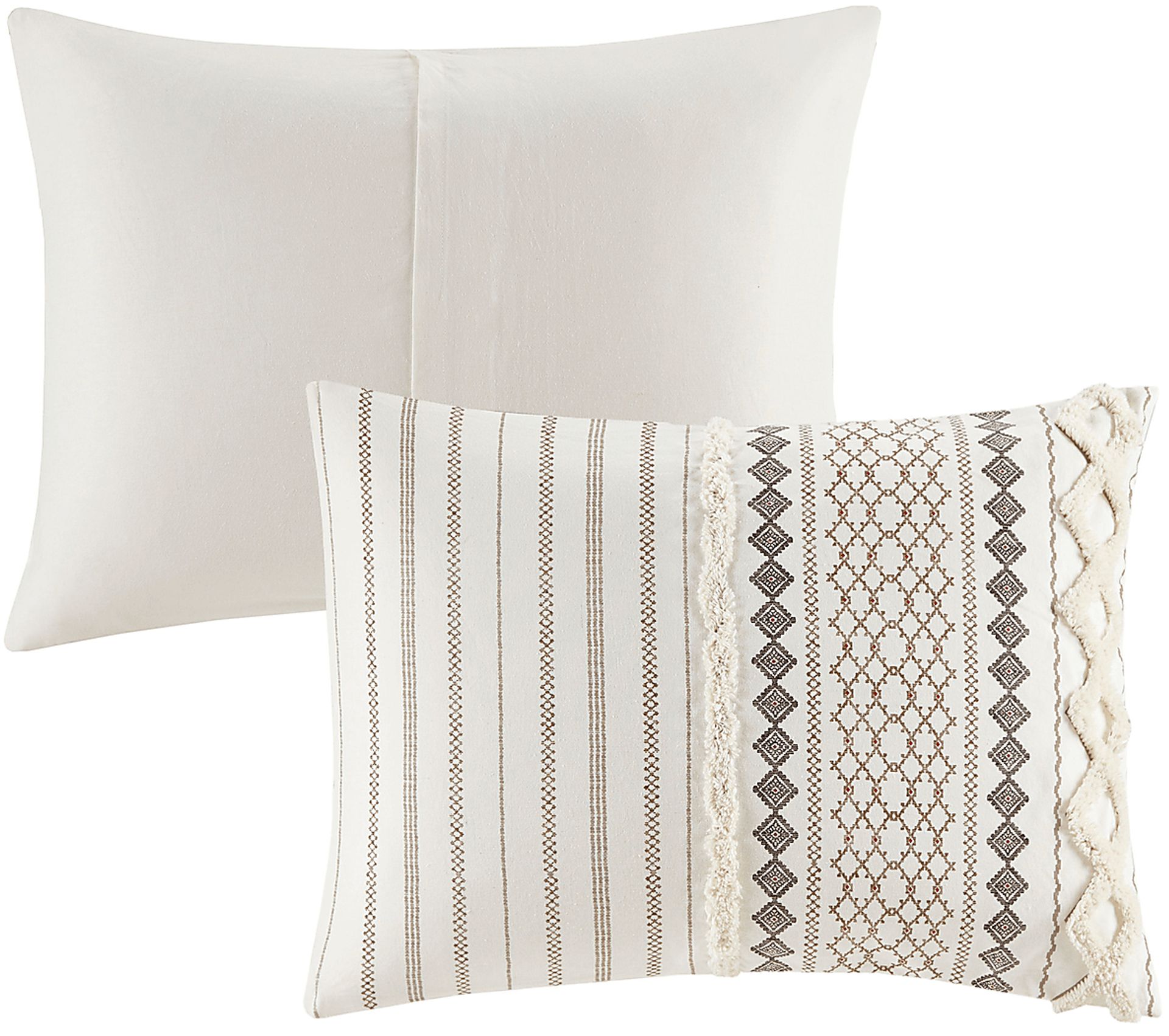 Plaen Ivory 3 Pc King/California King Duvet Set - Image 5