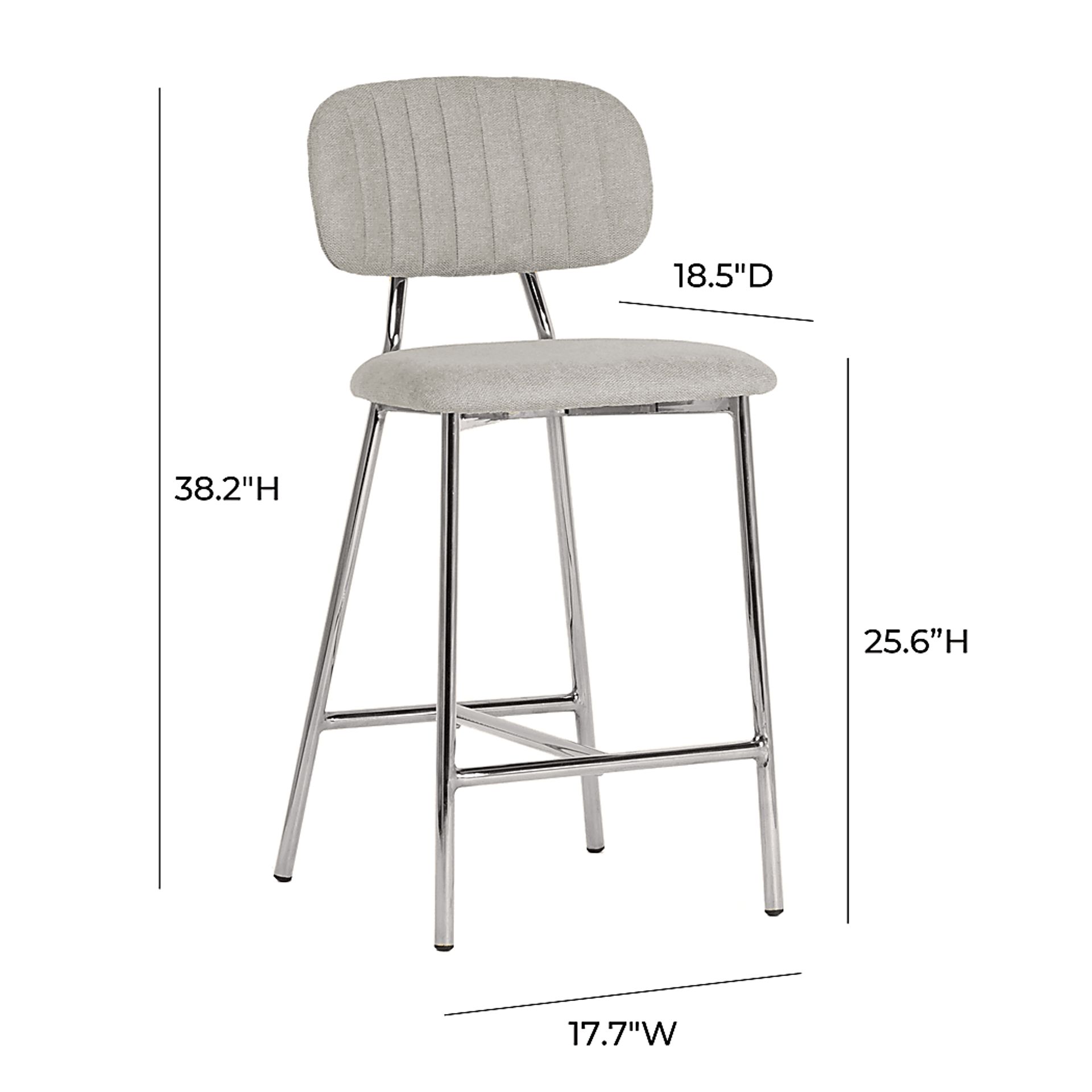 Plagmann Gray Counter Stool, Set of 2 - Image 8