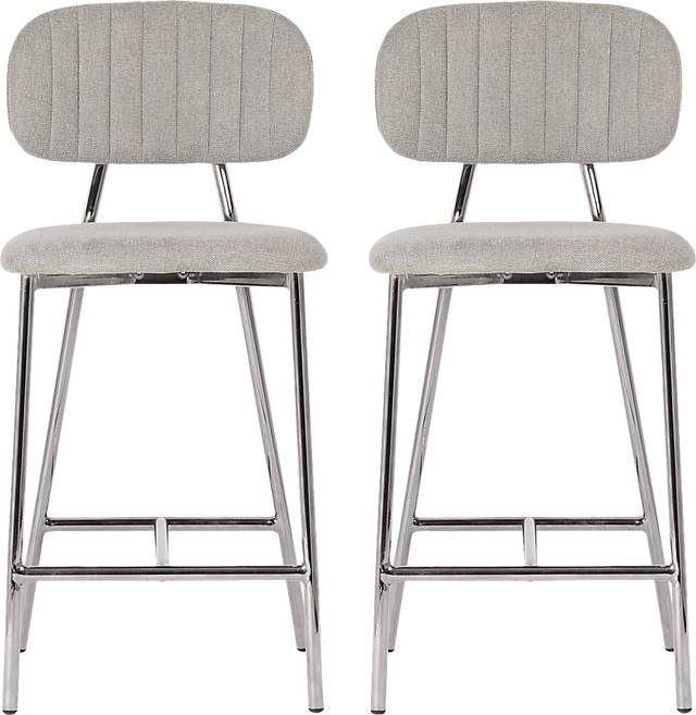 Plagmann Gray Counter Stool, Set of 2 - Thumbnail - Image 9