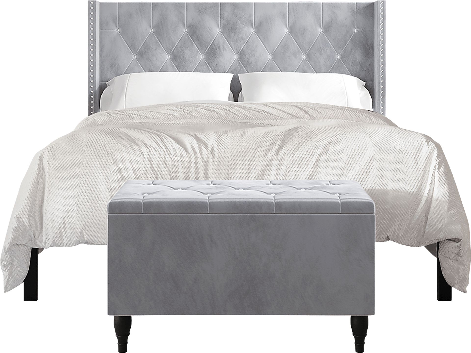Plaisend Gray Full Bed - Image 11