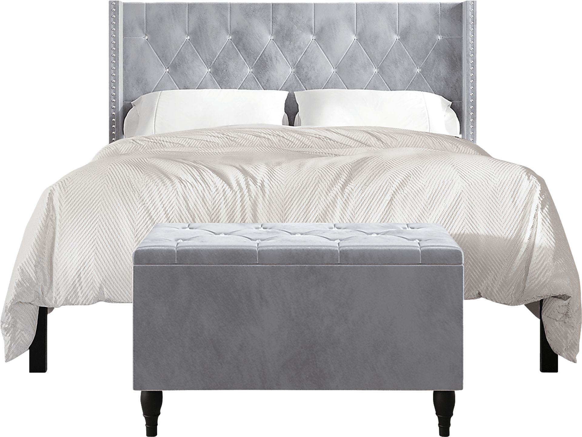 Plaisend Gray King Bed - Image 12