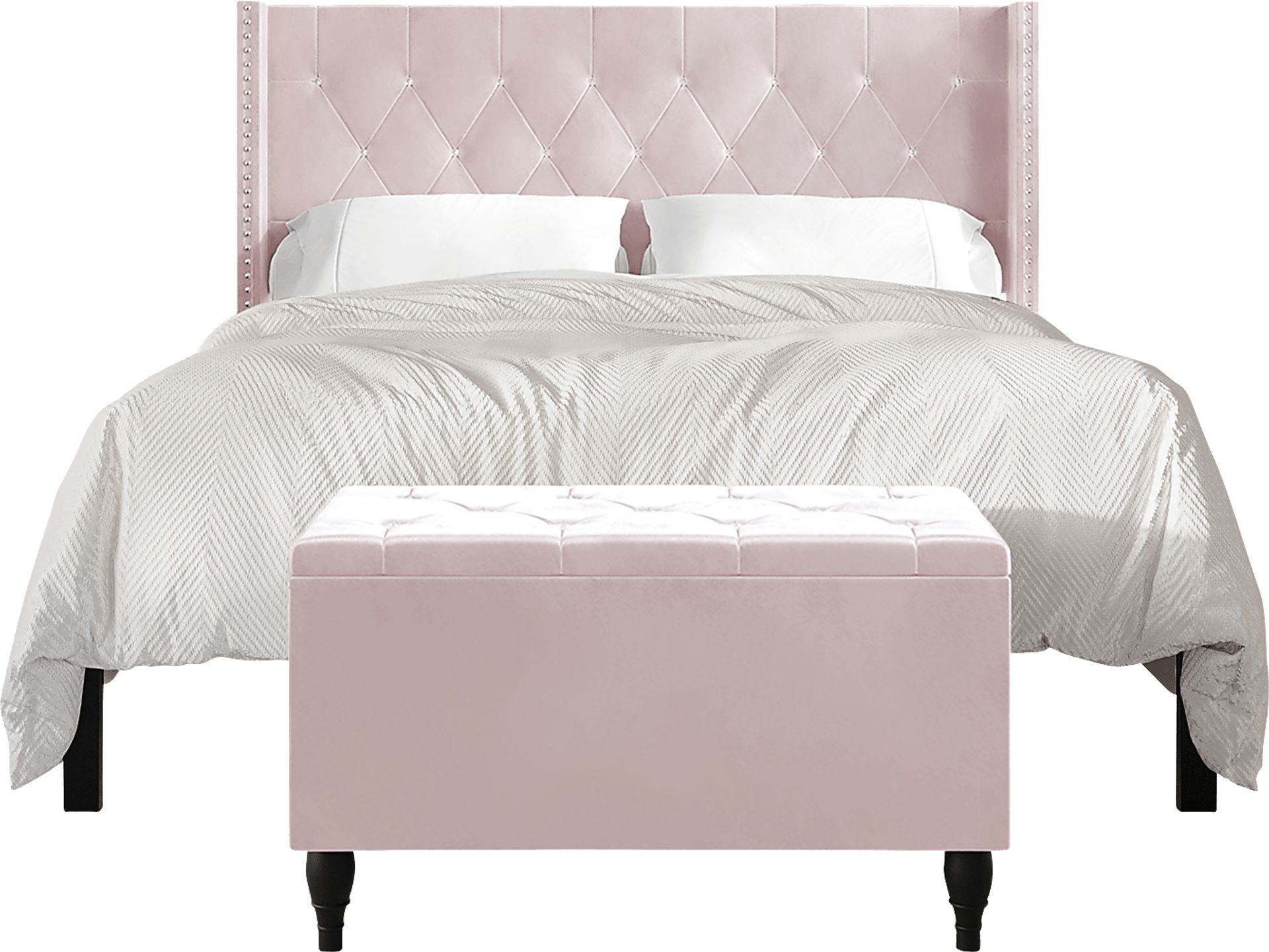 Plaisend Light Pink Queen Bed - Image 3