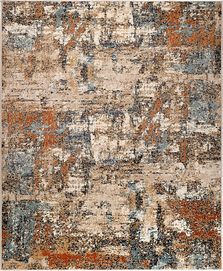 Plaiwich Orange 5'1 x 7'6 Rug