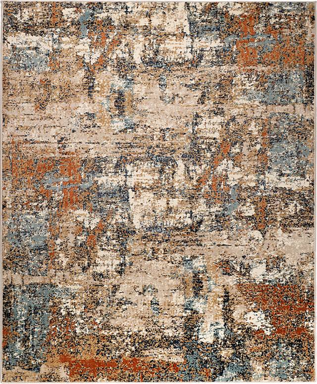 Plaiwich Orange 7'7 x 9'9 Rug - Thumbnail - Image 1