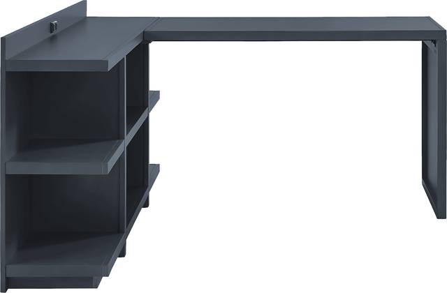 Planefield Blue 2 Pc Desk and Open Credenza - Thumbnail - Image 2