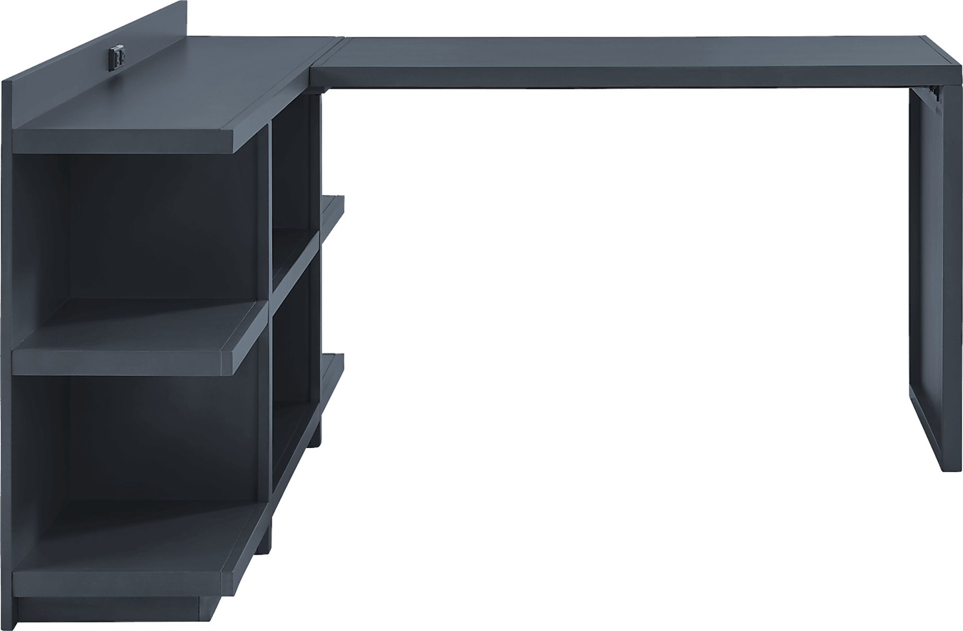 Planefield Blue 2 Pc Desk and Open Credenza - Image 2