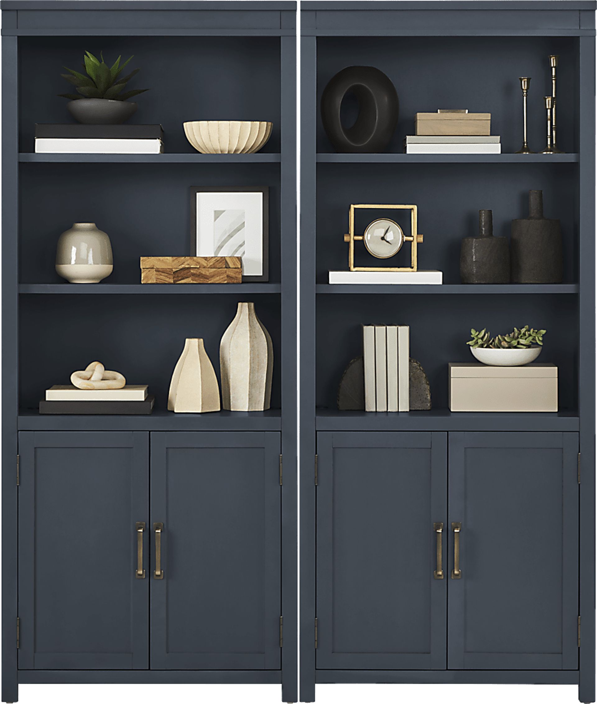 Planefield Blue 2 Pc Door Bookcase Set - Image 2