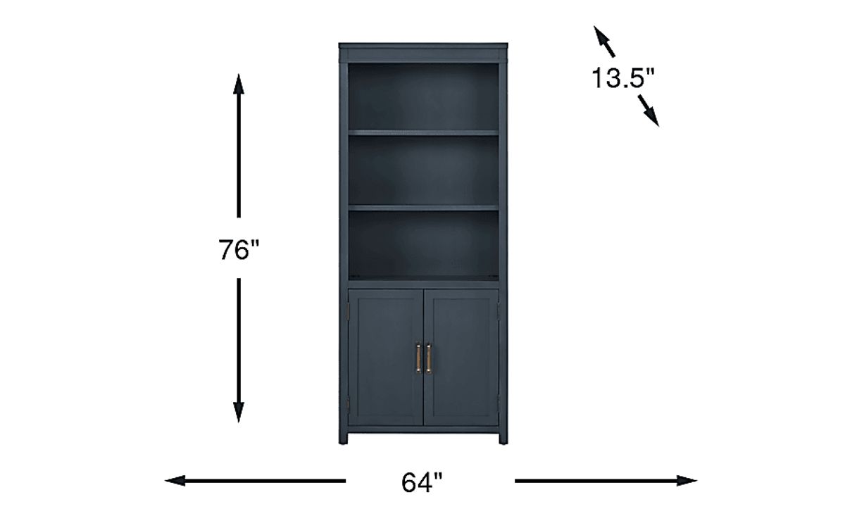 Planefield 2 Pc Blue Colors Bookcase Set | Rooms to Go