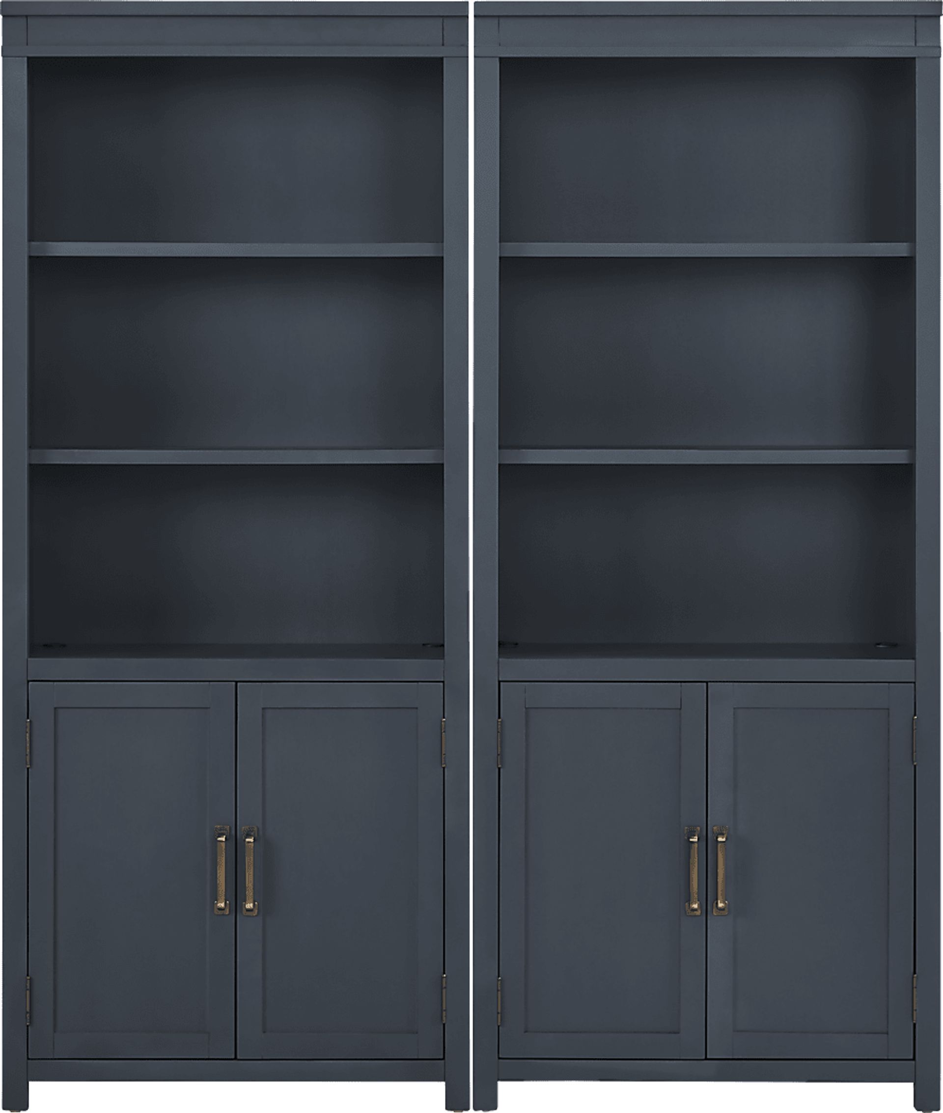 Planefield Blue 2 Pc Door Bookcase Set - Image 1